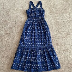 New J Crew Ikat Maxi Dress Size 00